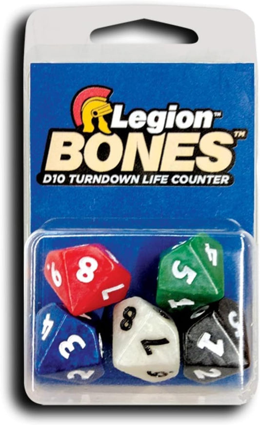 Dice - D10 Bones Turndown Life Counter