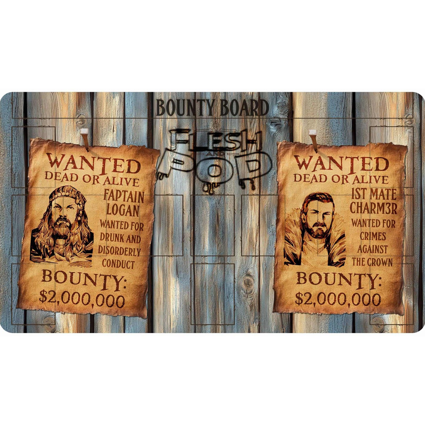 Flesh and Pod Bounty Board Playmat