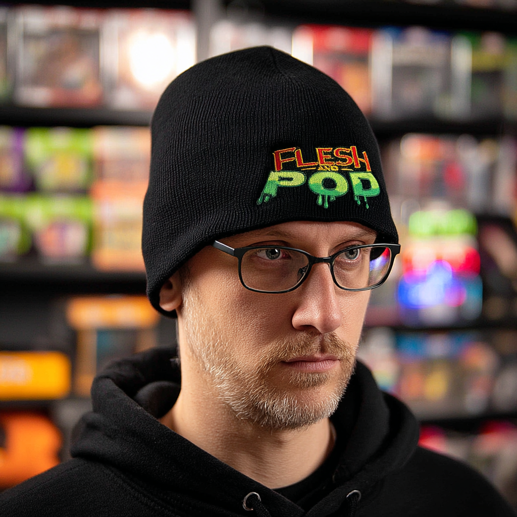 Flesh and Pod Embroidered Logo Beanie