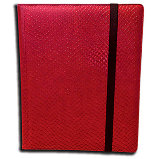Trading Card Binder – 9 Pocket Dragon Hide Red
