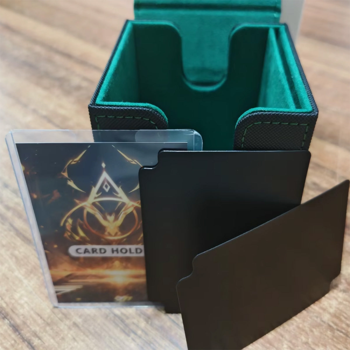 Flesh and Pod - Black and Green Magnetic Vertical Deck Box PREORDER